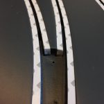 Tape bend underneath the track.