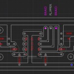 PCB lay-out for live out flipper